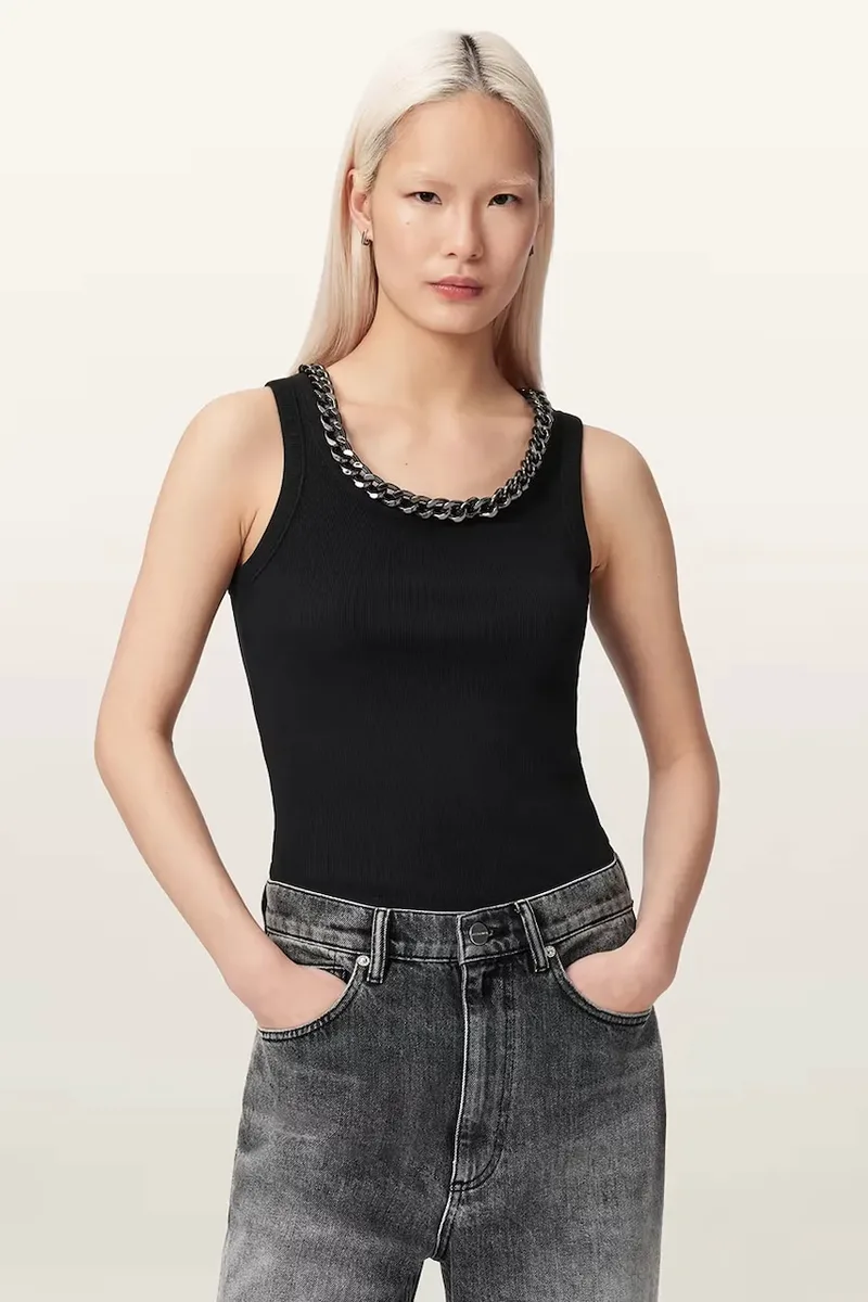 AllSaints τοπ γυναικείο με βαμβάκι LUCY