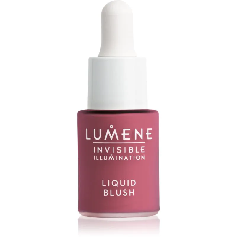 Lumene Invisible Illumination υγρό ρουζ για λαμπρή επιδερμίδα απόχρωση Berry Nectar 15 ml