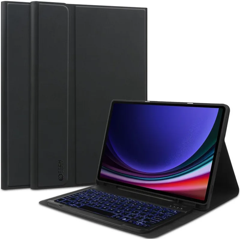 Tech-Protect SC Pen Smartcase Θήκη με Υποδοχή για Γραφίδα και Πληκτρολόγιο Bluetooth - Samsung Galaxy Tab S10 Lite 10.9" / S10 FE 10.9" / S9 FE 10.9" / S9 11" - Black (9319456606256)