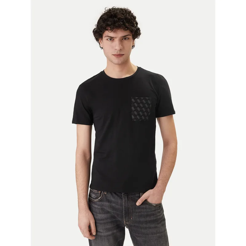 Guess T-Shirt F6GI12 K6XN4 Μαύρο Regular Fit