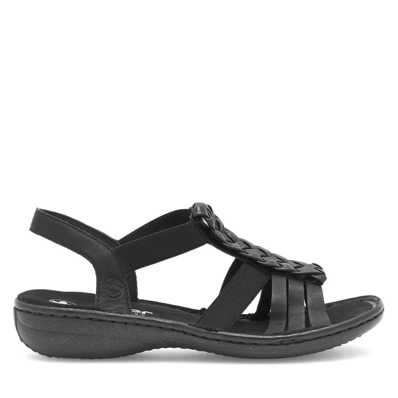 Σανδάλια Rieker 60809-00 Μαύρο