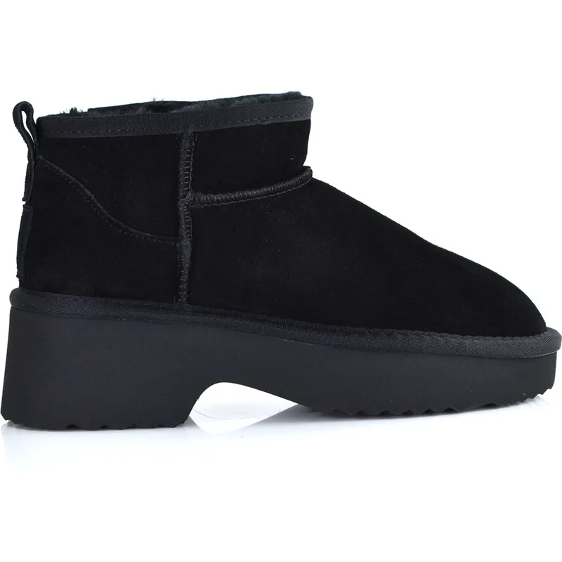 Μαυρο δερμάτινο Australian Boot Kelara 51304