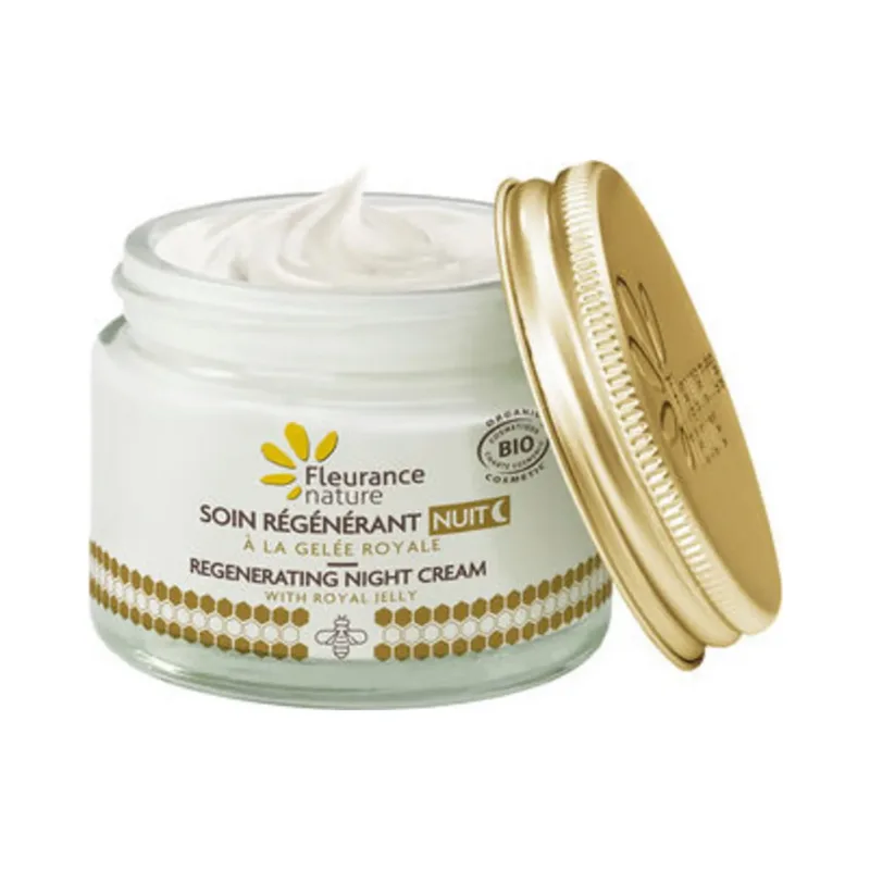 Fleurance Nature REGENERATING NIGHT TREATMENT with ORGANIC REAL gelatine 50ML