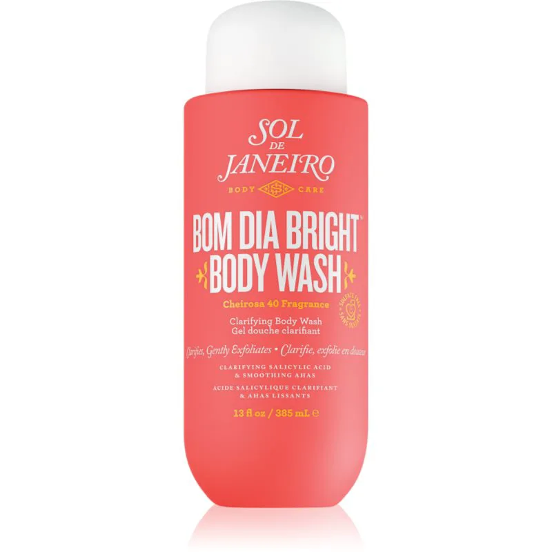 Sol de Janeiro Bom Dia™ Bright Body Wash απολεπιστικό τζελ για μπάνιο με λειαντικό αποτέλεσμα 385 μλ