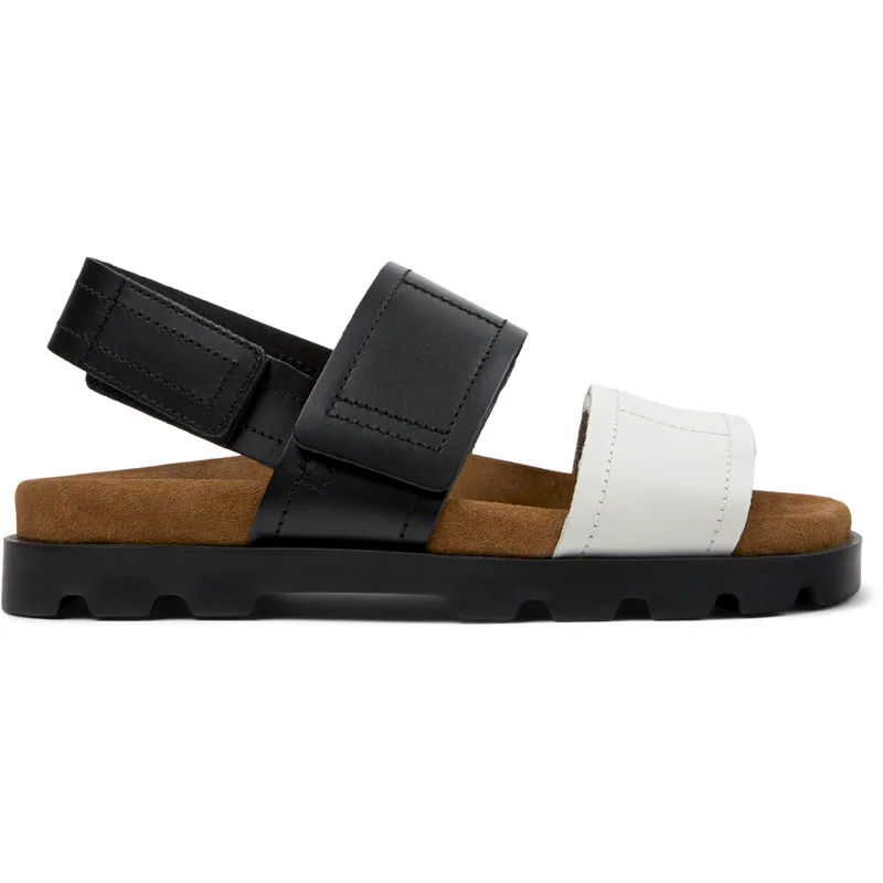 CAMPER Brutus Sandal - Πέδιλα Για Γυναικεία - Μαύρο,Λευκό, Μέγεθος 41, Smooth leather