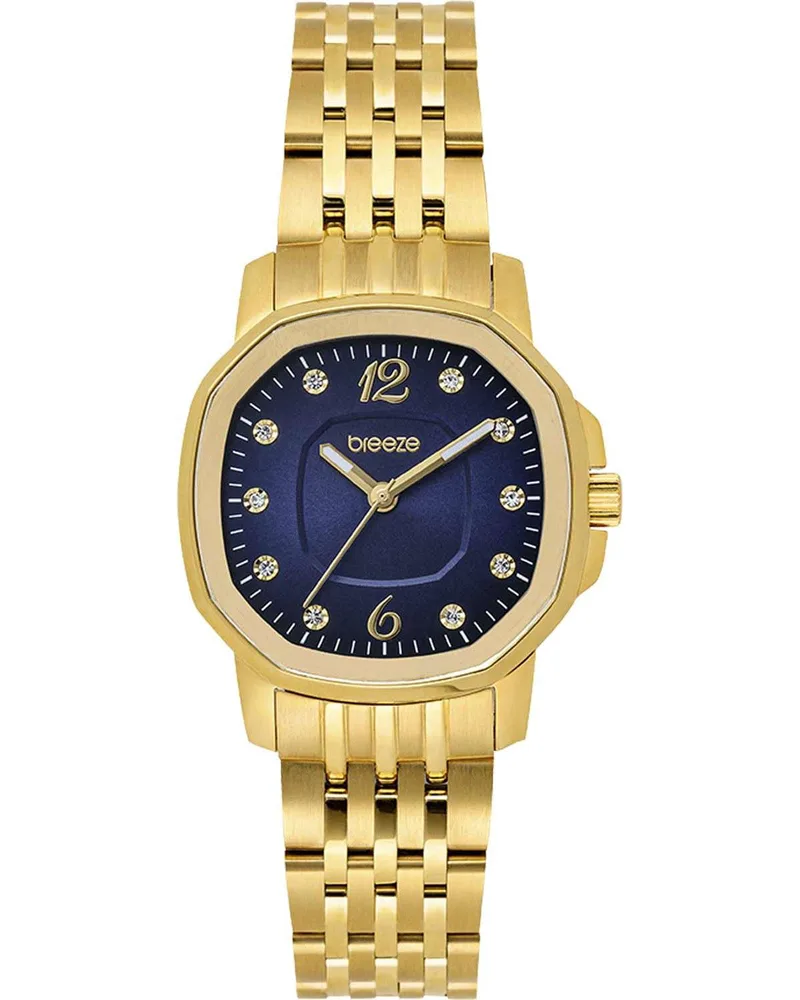 BREEZE Majestic Swarovski - 212511.3, Χρυσό case with Stainless Steel Bracelet