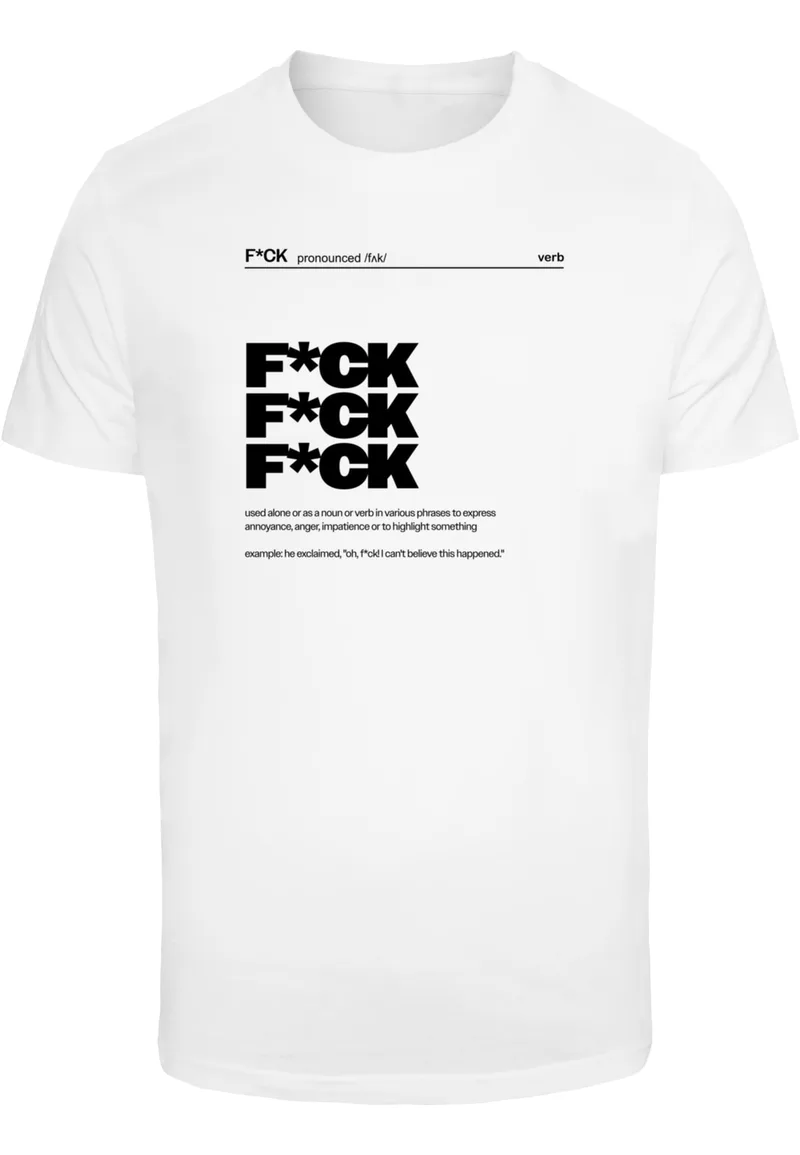 F*ck Definition Tee Mister Tee MT3142-00220 White