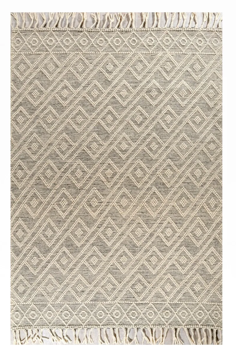 Χαλί NOMAD 55158-ΛΕΥΚΟ- ΚΡΕΜ Tzikas Carpets 080X150