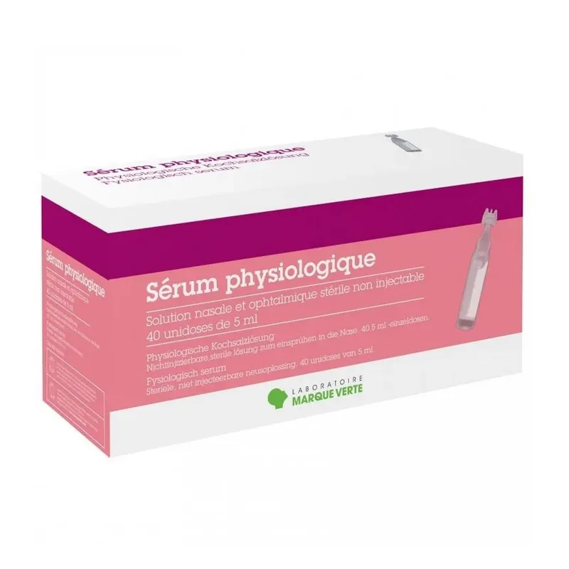 Marca Verde Physiological serum 40 single doses of 5ml