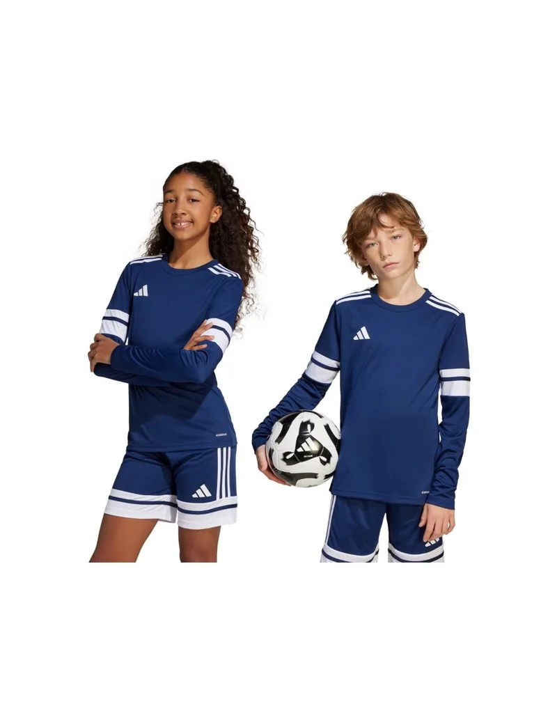 adidas Squadra 25 Long Sleeve Navy Blue Kids TShirt JJ0049