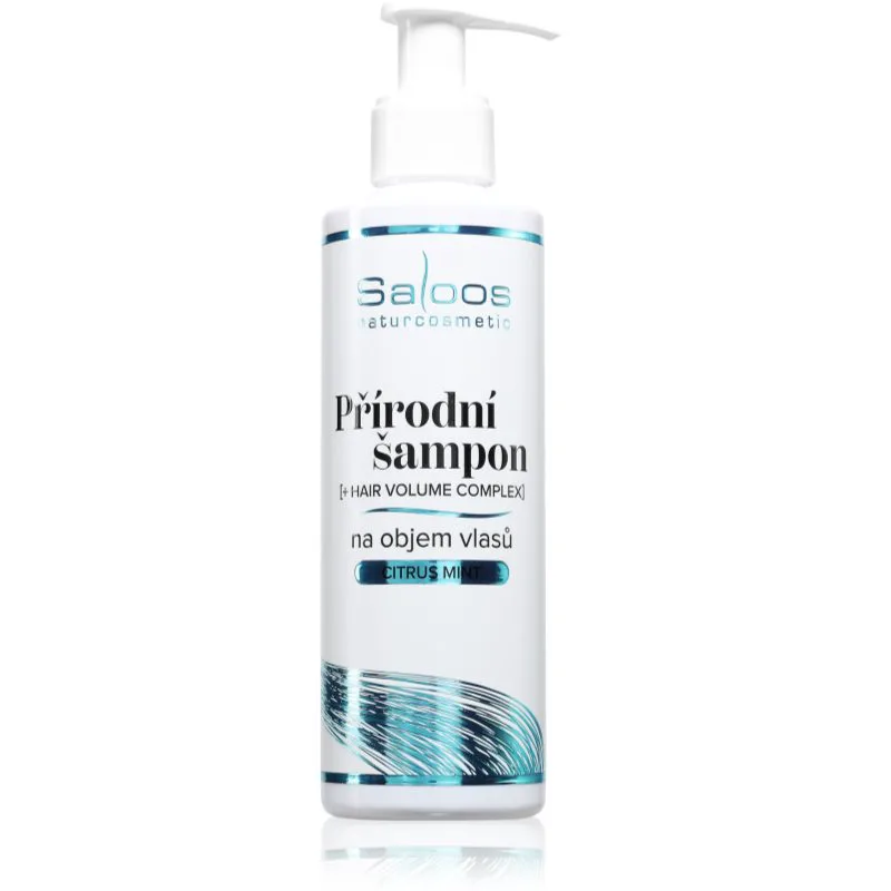 Saloos Natural Shampoo φυσικό σαμπουάν για όγκο μαλλιών 200 ml