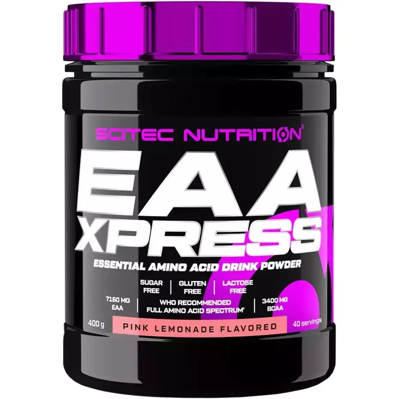 Scitec Nutrition EAA Xpress Essebtial Amino Acid Drink Powder Συμπλήρωμα Διατροφής σε Σκόνη με Αμινοξέα 400g - Ροζ Lemonade