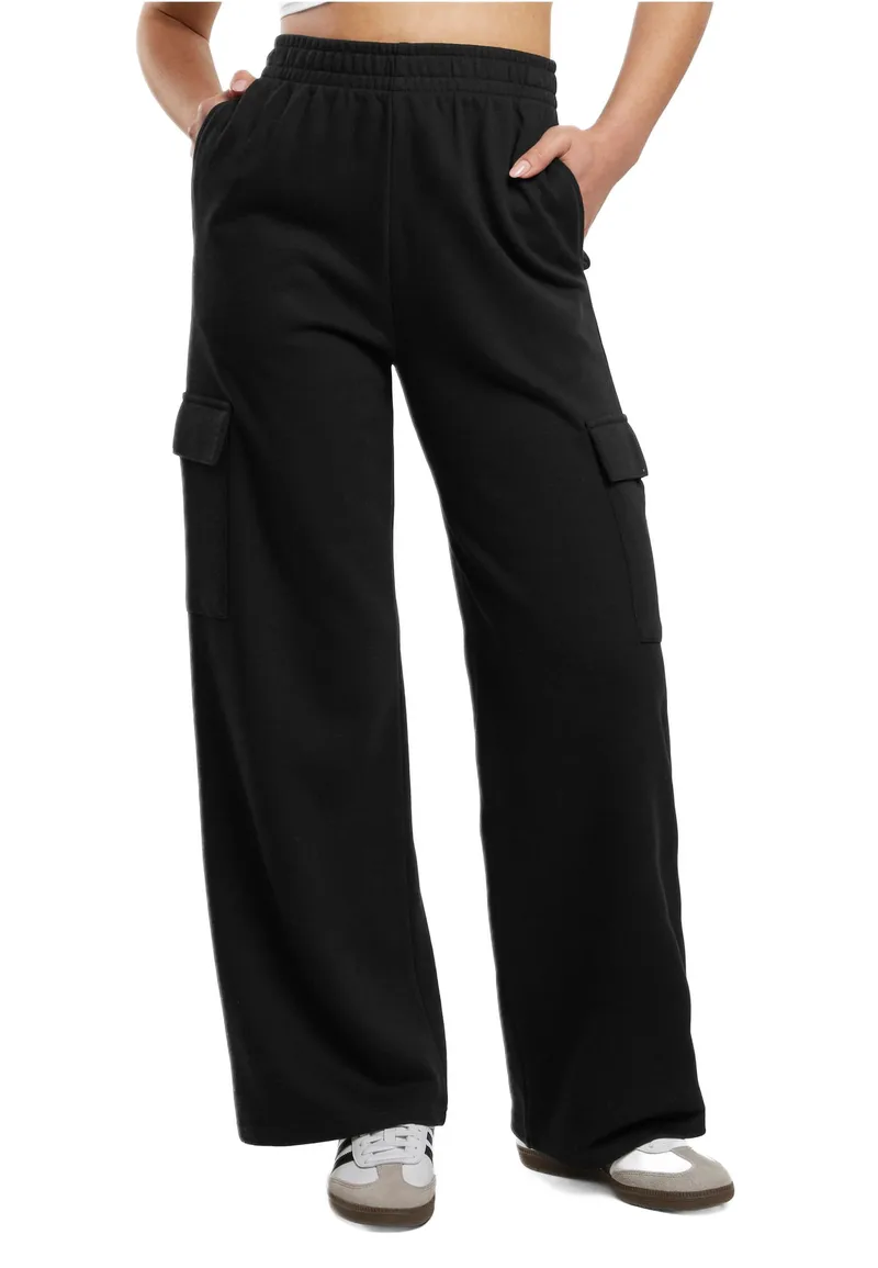 Ladies Baggy Light Terry Sweat Pants Urban Classics TB6857-00007 Black