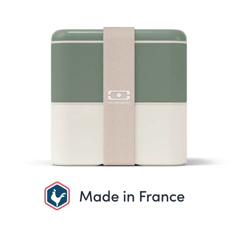 1.7L Δοχείο Φαγητού Monbento MB Square (PP) Made in France - Natural Green