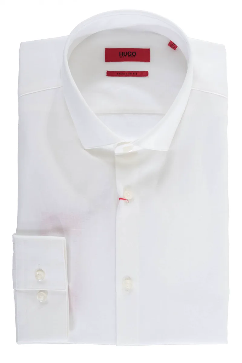 HUGO ΠΟΥΚΑΜΙΣΟ EXTRA SLIM FIT EASY IRON ERONDO ΛΕΥΚΟ