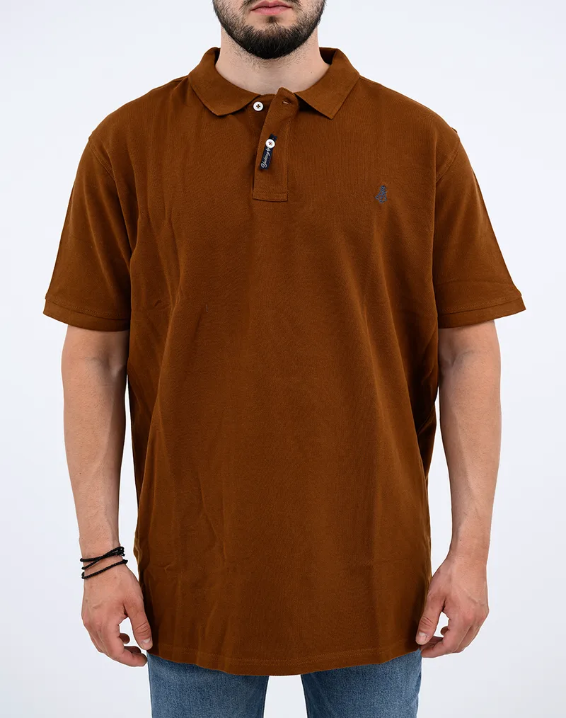 EXPLORER ΜΠΛΟΥΖΑ POLO BASIC BIG 2621102001-BROWN Brown