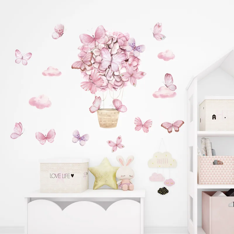 Sipo Wall Sticker - Ροζ Butterflies