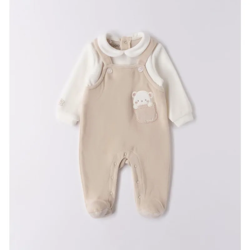 Φορμάκι μπεμπέ βελουτέ αγόρι I DO-4.F158-0164-Beige