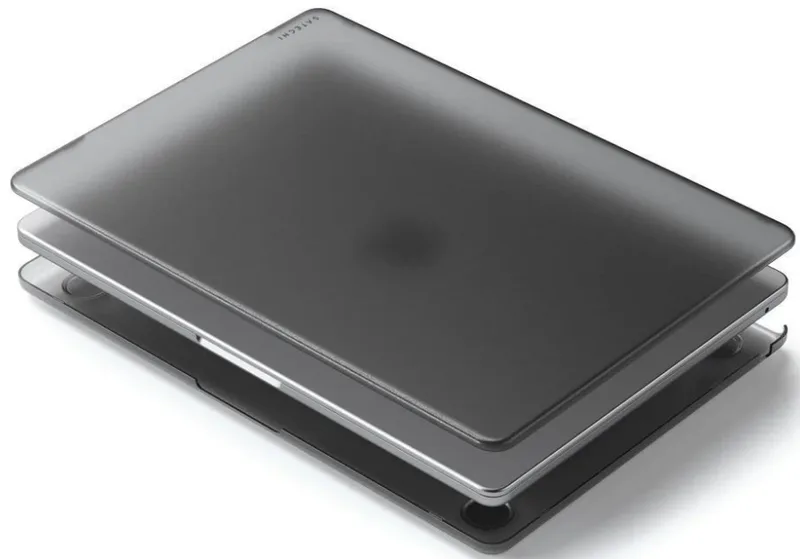 Θήκη MacBook Air 13" M4 2025 / M3 2024 / M2 2022 Satechi Eco-Hardshell Σκληρό Κάλυμμα - Dark Matte (ST-MBAM2DR)