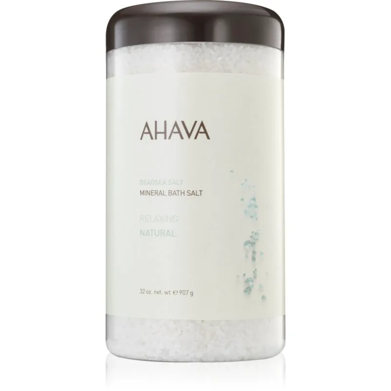 AHAVA Dead Sea Salt Natural Relaxing μεταλλικό αλάτι μπάνιου από τη Νεκρά Θάλασσα 907 γρ