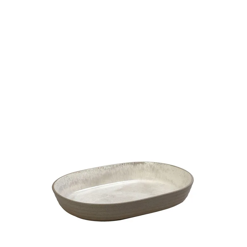 Πυρίμαχο Stoneware Μπεζ Spirit ESPIEL 18x12x3,5εκ. NIC717K3 (Σετ 3 Τεμάχια) (Χρώμα: Μπεζ, Υλικό: Stoneware) - ESPIEL - NIC717K3