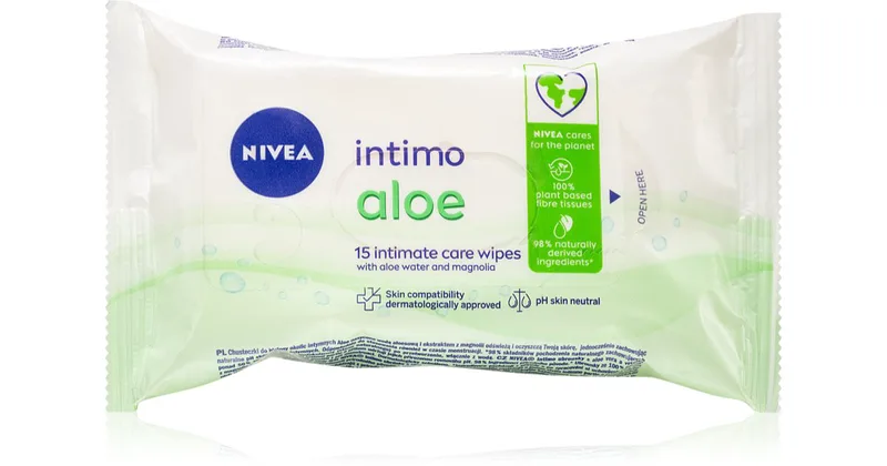 NIVEA Intimate Aloe hygiene wipes intima 15 pieces