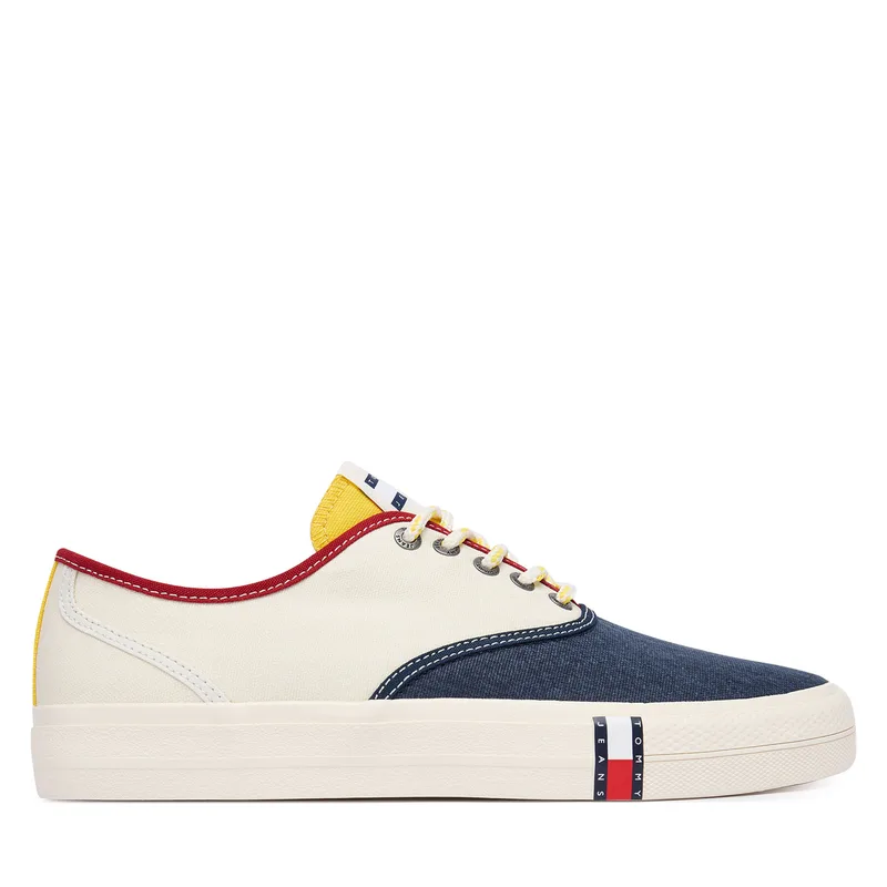 Πάνινα παπούτσια Tommy Jeans Archive Vulc Y2K EM0EM01728 Λευκό