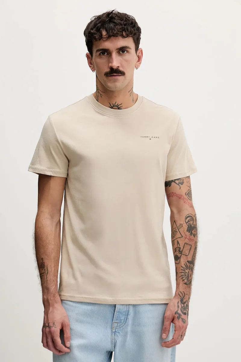 Tommy Jeans t-shirt ανδρικό βαμβακερό