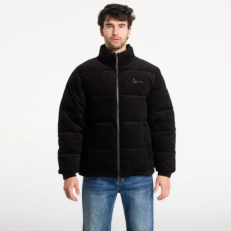 Μπουφάν Karl Kani Signature Corduroy Puffer Jacket Black XL