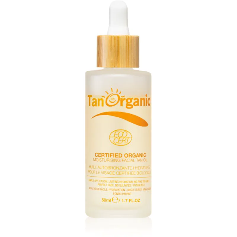 TanOrganic The Skincare Tan λάδι αυτομαυρίσματος για το πρόσωπο απόχρωση Light Bronze 50 ml