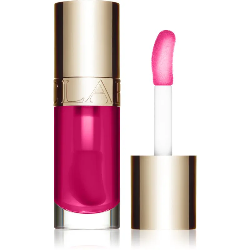 Clarins Lip Comfort Oil Έλαιο για τα χείλη με ενυδατικό αποτέλεσμα απόχρωση 02 raspberry 7 ml