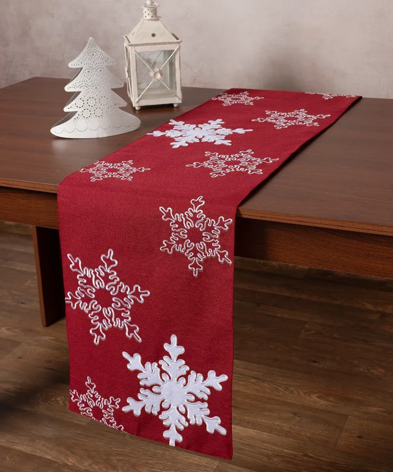 Χριστουγεννιάτικο Runner Silk Fashion NW348 Κόκκινη 35x170