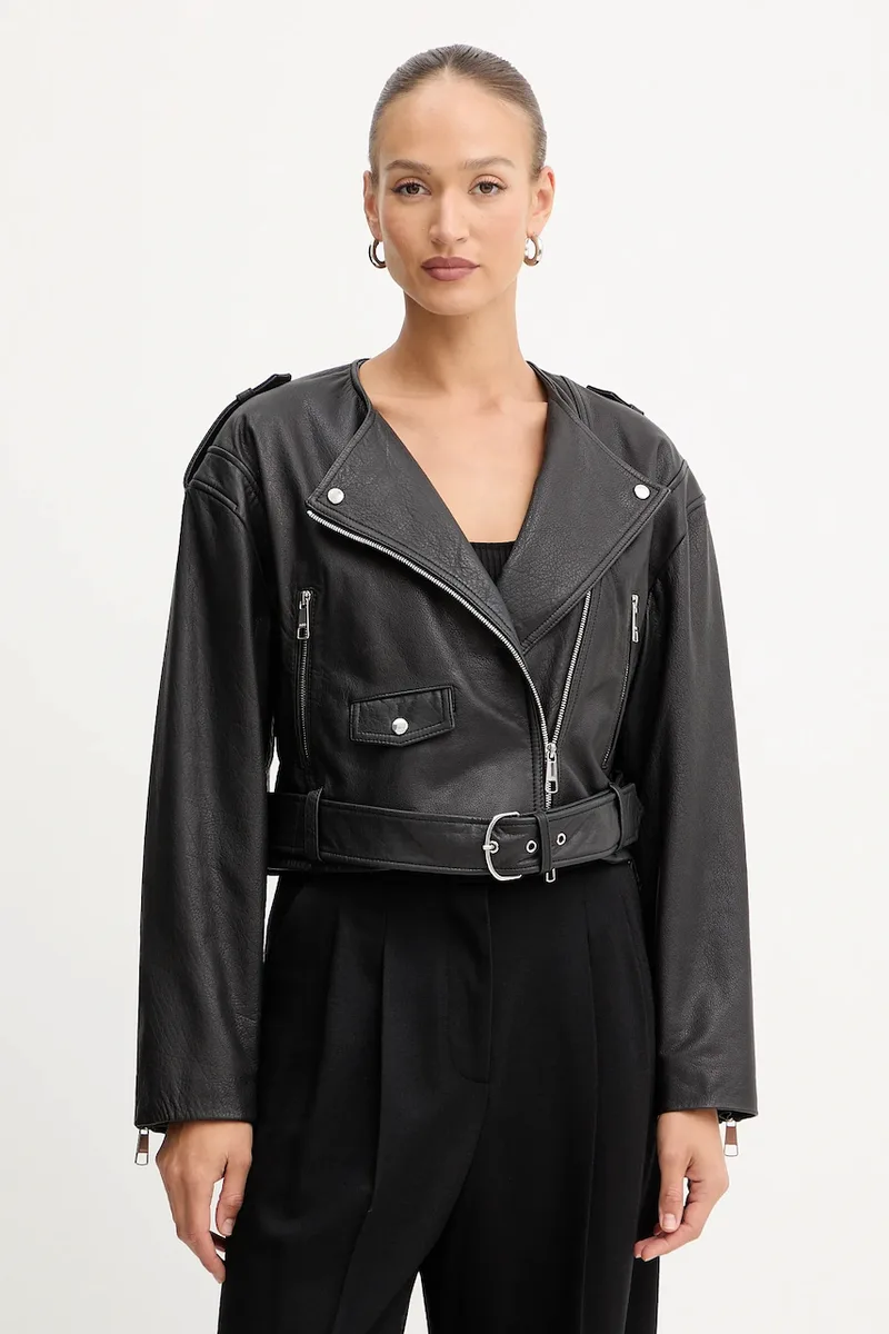 BOSS Πορτοκαλί Δερμάτινo jacket BOSS Πορτοκαλί Bashinah