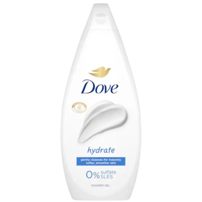 Dove Hydrate Shower Gel Ενυδατικό & Ήπιο Αφρόλουτρο για Λεία Επιδερμίδα με Απαλό Άρωμα 720ml