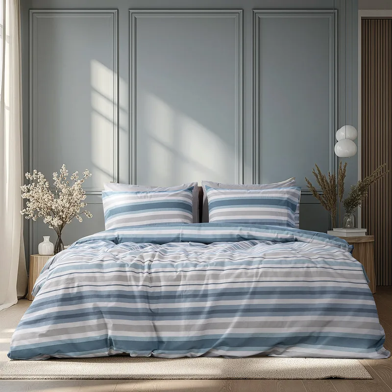 Beauty Home Ζεύγος μαξιλαροθήκες Moments Art 12561 51x73 Σιέλ,Γκρι