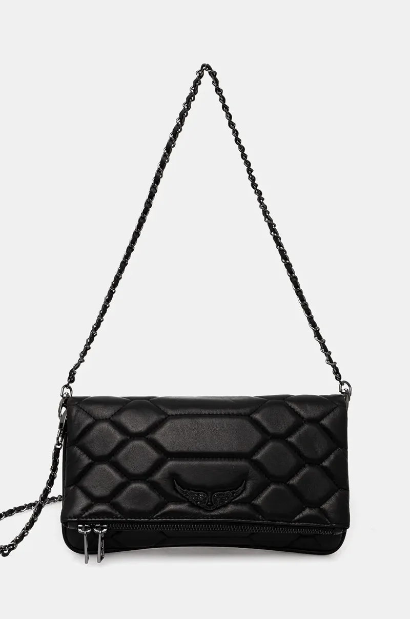 Δερμάτινη τσάντα ZADIG&VOLTAIRE ROCK XL MAT SCALE