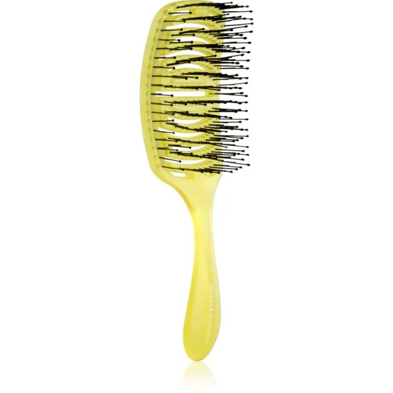 Olivia Garden iDetangle Pride επίπεδη βούρτσα Yellow 1 τμχ