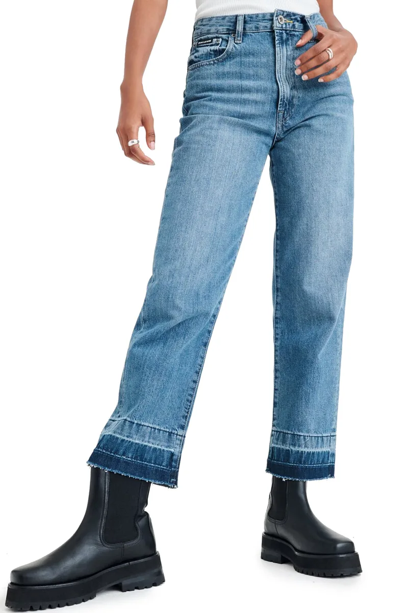 Παντελόνι Jean DKNY Kent High Rise Straight Leg E1RK0743-LTD Γυναικείο