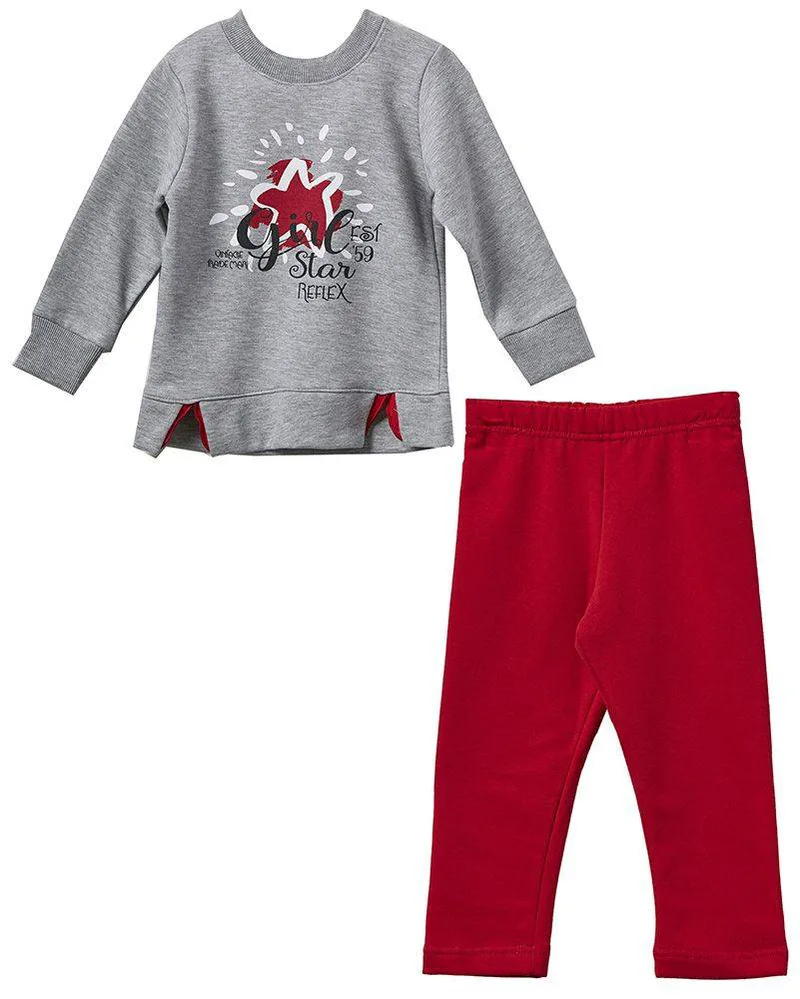 ΦΟΡΜΑ ΠΑΙΔΙΚΗ REFLEX GIRL STAR 74275 ΓΚΡΙ/ΚΟΚΚΙΝΟ (80ΕΚ.)-(6-12 ΜΗΝΩΝ)