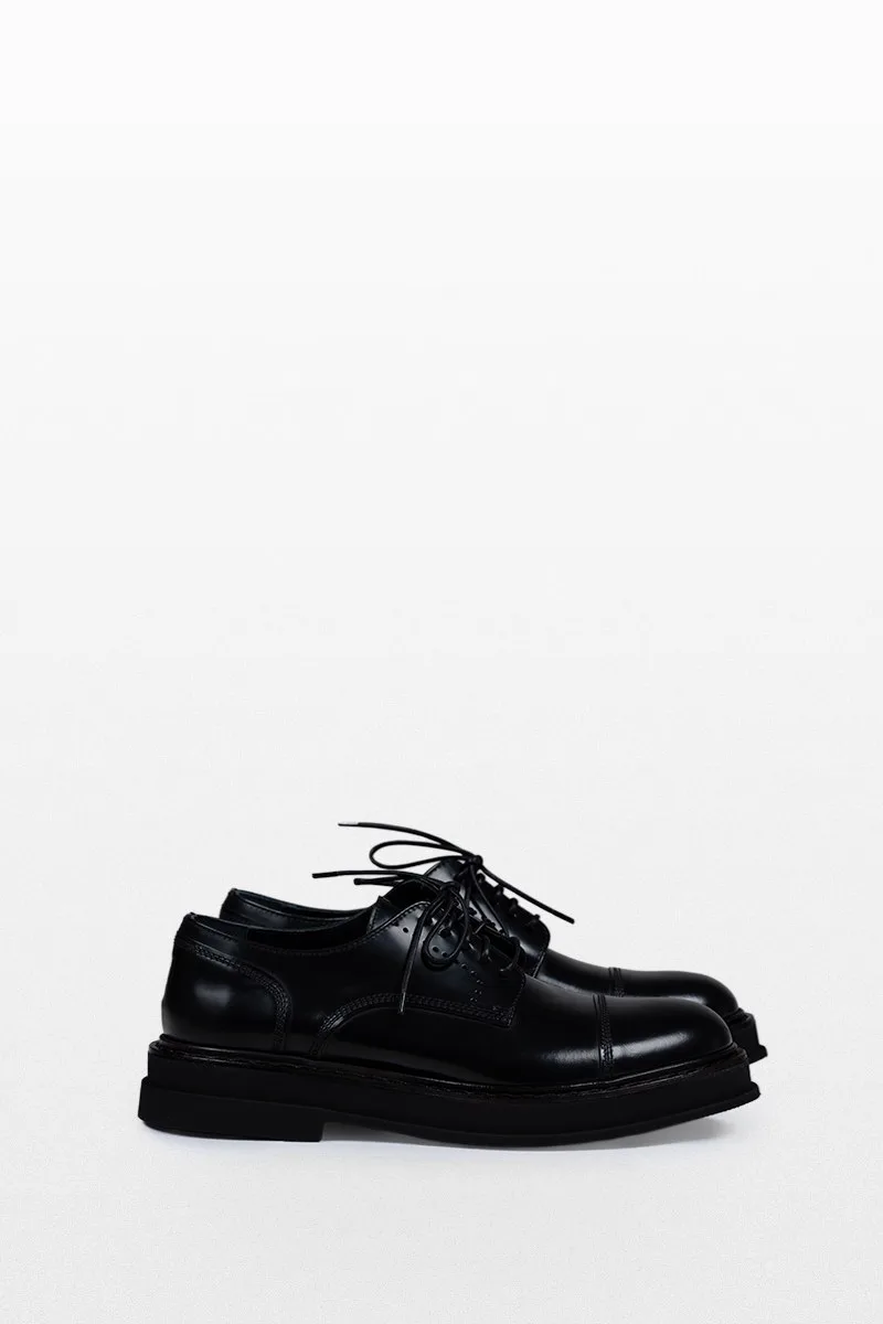 CALCE Ανδρικό Μαύρο Oxford Lace Up