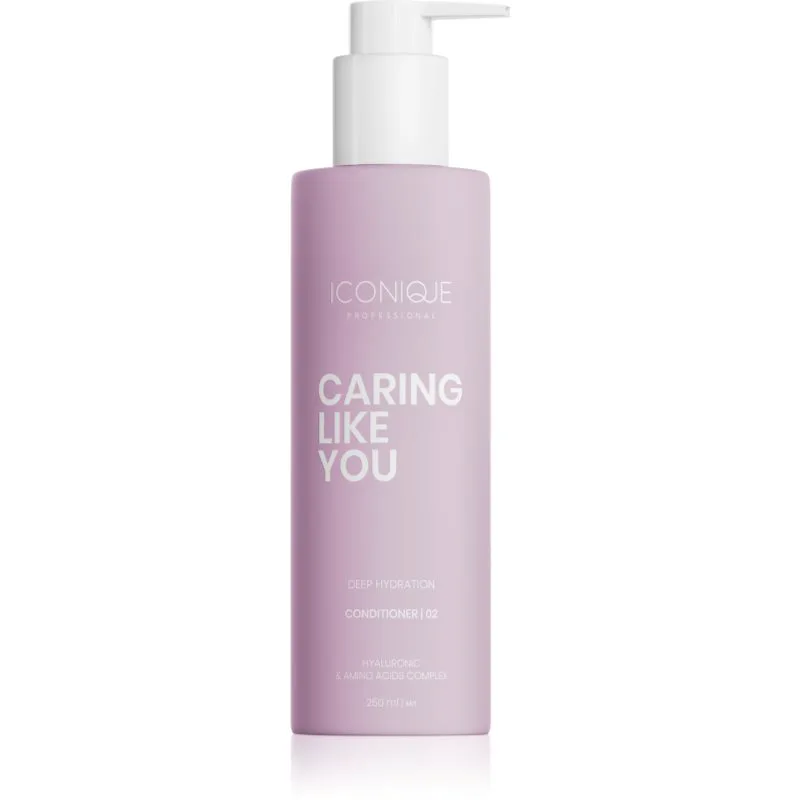 ICONIQUE Professional CARING LIKE YOU Deep Hydration βαθιά ενυδατικό κοντίσιονερ για ξηρά και κατεστραμμένα μαλλιά 250 ml