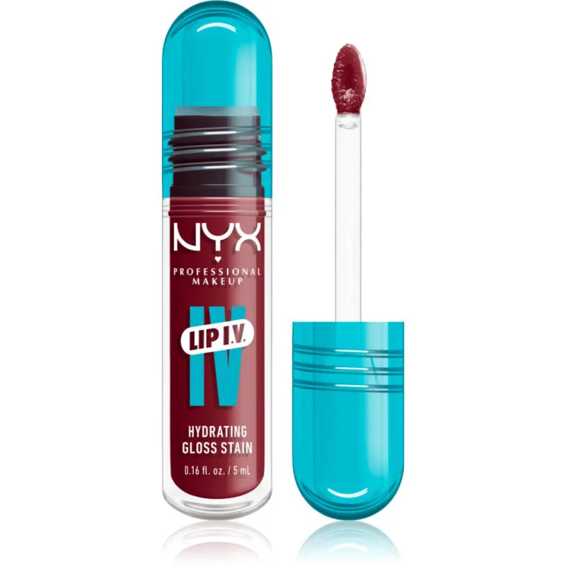 NYX Professional Makeup Lip IV λιπ γκλος μακράς διαρκείας με ενυδατικό αποτέλεσμα απόχρωση 09 - BLUSH RUSH 5 ml