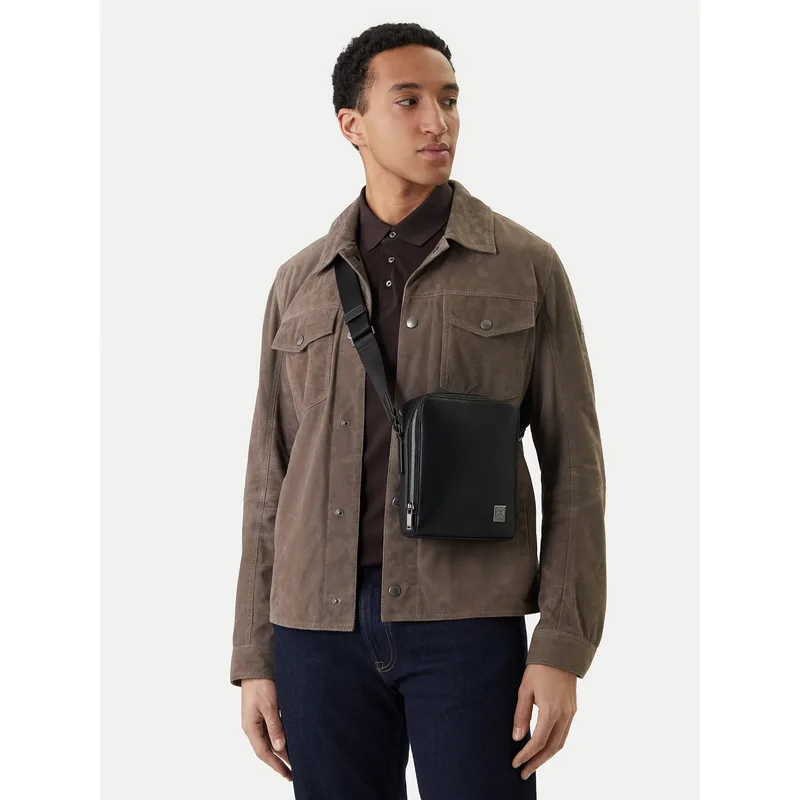 Τσαντάκι Calvin Klein Emblem Hw Reporter LV04D3293G Μαύρο