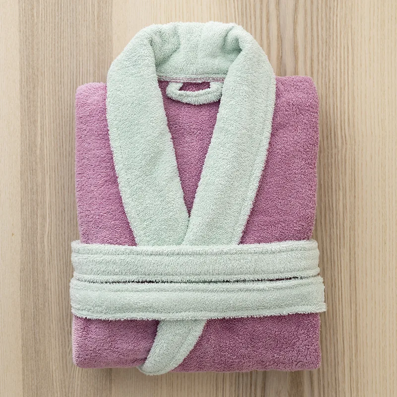 Μπουρνούζι Με Γιακά Nima Ease - Mauve Ροζ / Mint