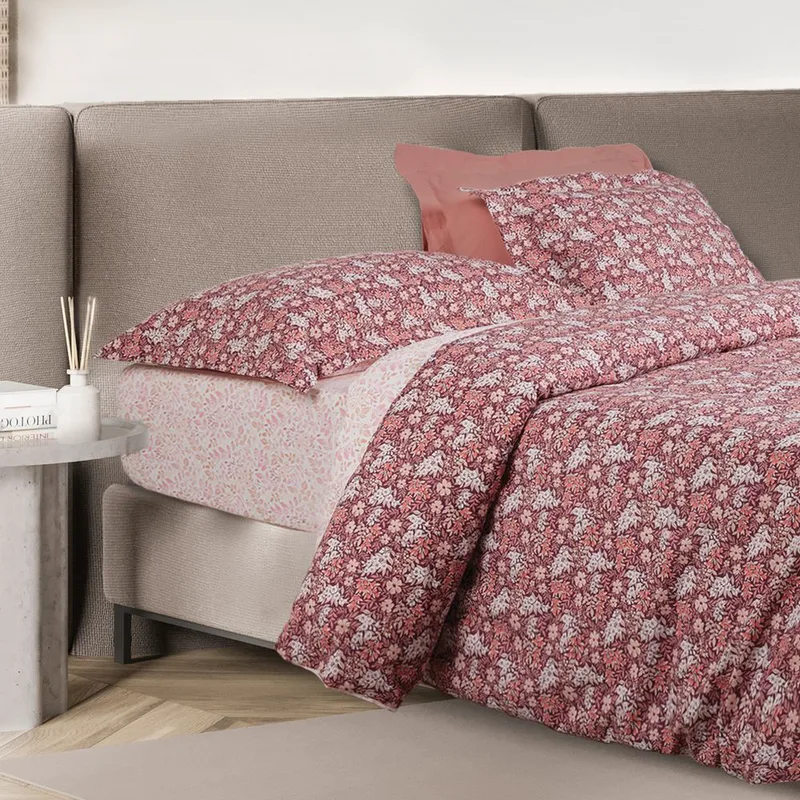 ΣΕΤ ΣΕΝΤΟΝΙΑ ΜΟΝΑ DAS HOME CASUAL 5433 ΜΠΟΡΝΤΩ/ΡΟΖ NUDE 3ΤΜΧ (170X260CM)