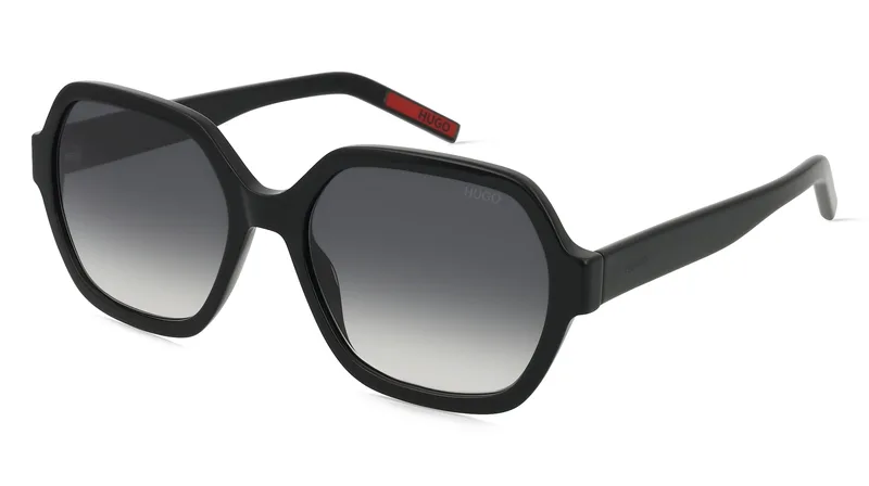 Hugo Women’s Sunglasses HG1265S807F69, Acetate Frame, Black, Dimensions 56/17/140 mm (Lens/Bridge/Temple)