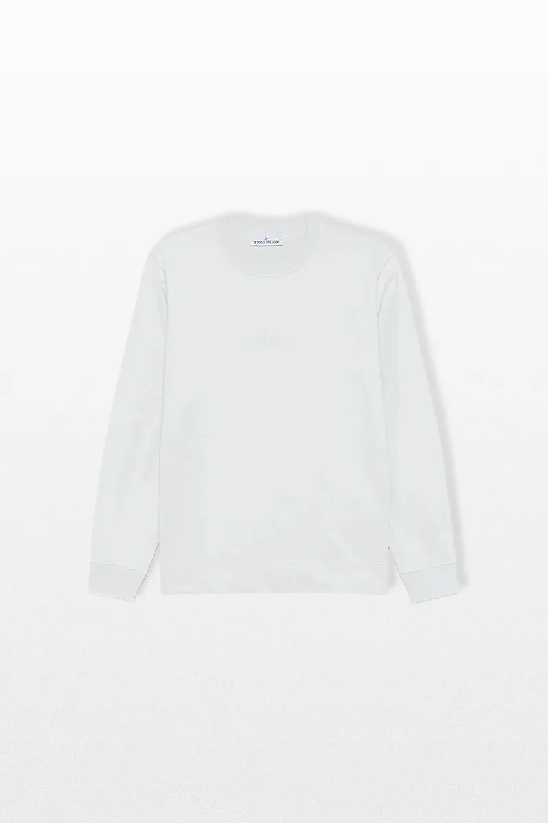STONE ISLAND Ανδρικό Μπλε Logo-Embroidered Sweatshirt