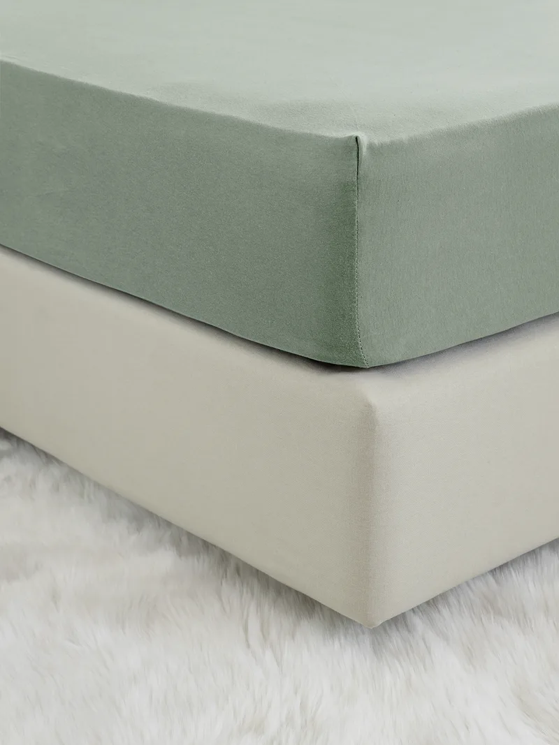 Σεντόνι Μεμονωμένο Υπέρδιπλο 160X200+40Cm Nima Tender Rock Green Με Λάστιχο (160x200+40cm)