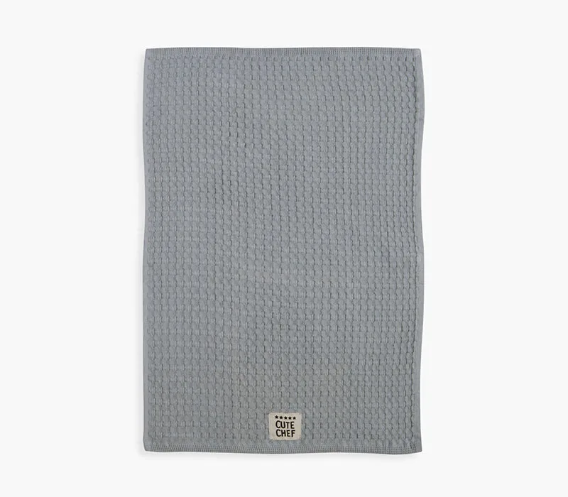 Ποτηρόπανο Πικέ 45x68 Nef-Nef Homeware Cute Chef Light Grey