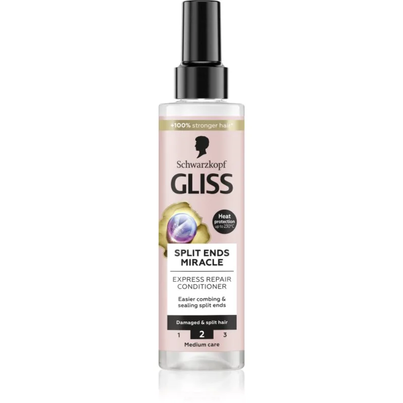 Schwarzkopf Gliss Split Ends Miracle κοντίσιονερ χωρίς ξέβγαλμα για ψαλίδα των μαλλιών 200 ml